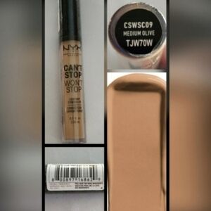 💚 3/$10 NYX Can't Stop Won't Stop Concealer - Medium Olive